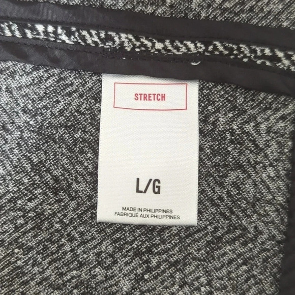 Express Two Pocket Herringbone Blazer, Color Black/Gray Size L - Picture 14 of 15
